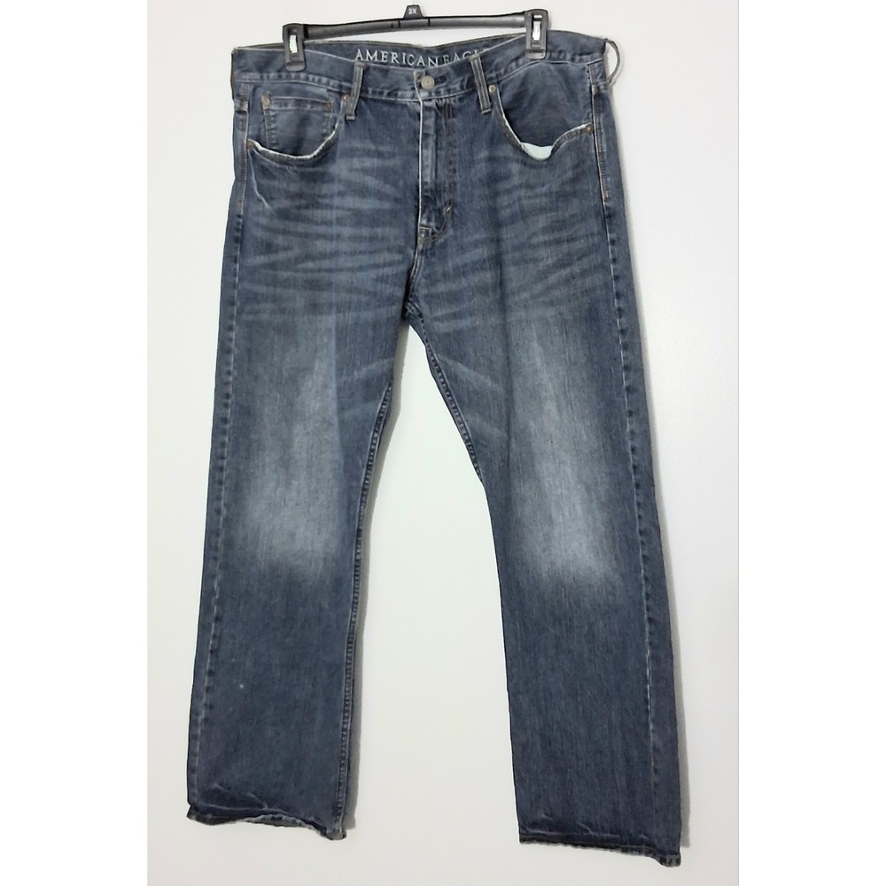 American Eagle Outfitters Jeans Men's Size 38X32 Blue Denim Relaxed Pre-owned